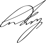 Handschriftliche Signatur von Eva Aksan
